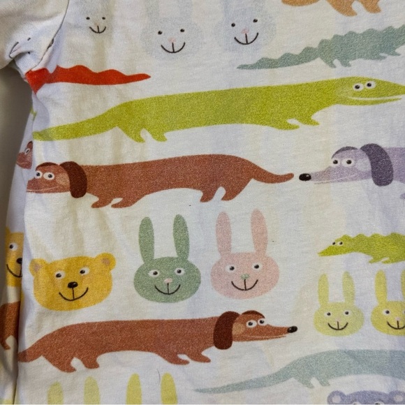 Peppy Mini Colorful Animal Print Kids Sleep Shirt Size 18M - Picture 4 of 4